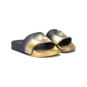 Versace kids ombre medusa plaque sandals